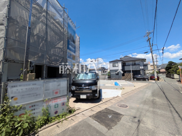接道状況および現場風景　【福岡市南区横手３丁目】