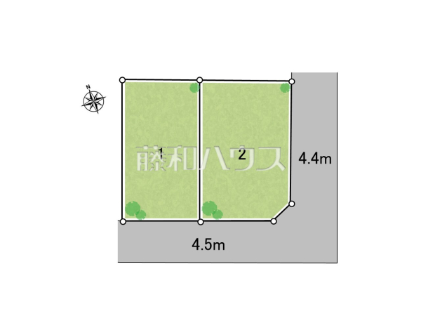 全体区画図　【小牧市大字北外山】