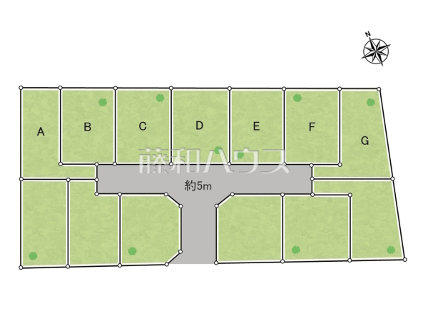全体区画図　【調布市菊野台２丁目】
