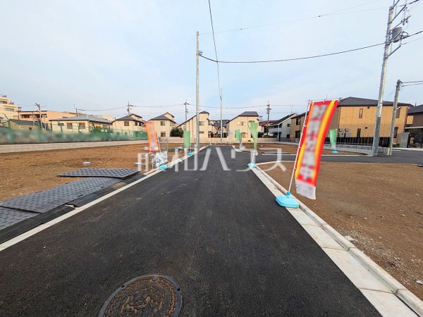 接道状況および現場風景　【調布市菊野台２丁目】