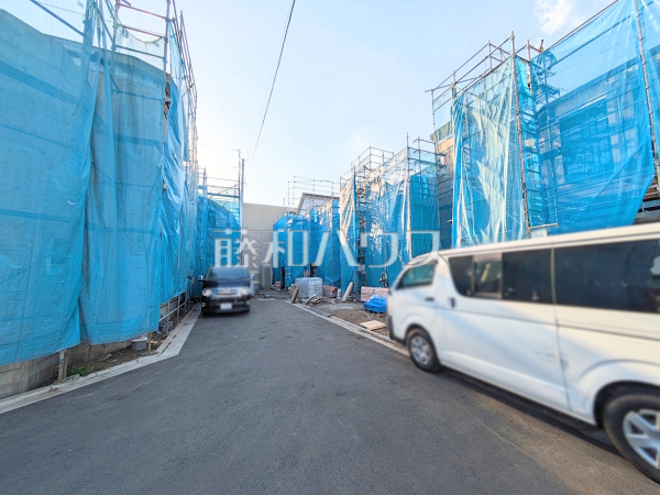 接道状況および現場風景　【調布市菊野台２丁目】