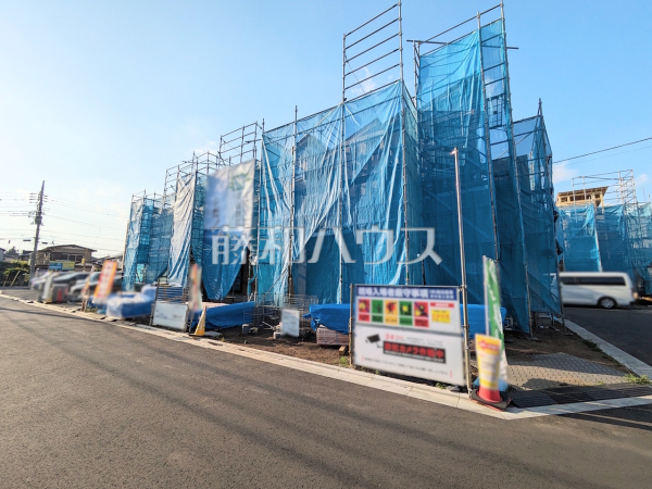 接道状況および現場風景　【調布市菊野台２丁目】