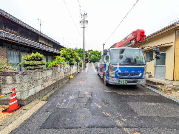 接道状況および現場風景　【春日井市柏井町５丁目】