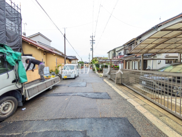接道状況および現場風景　【春日井市柏井町５丁目】