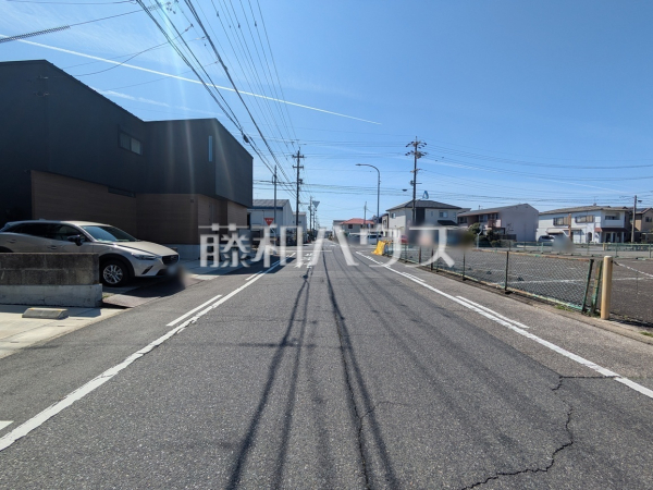 接道状況および現場風景　【春日井市知多町４丁目】