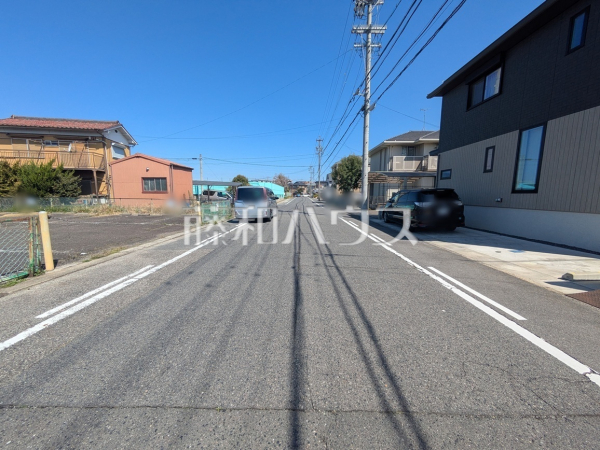 接道状況および現場風景　【春日井市知多町４丁目】