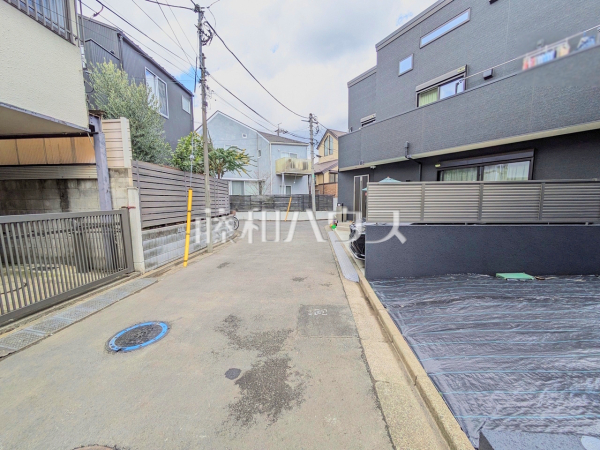 接道状況および現場風景　【杉並区善福寺４丁目】