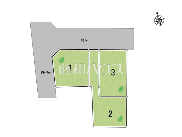 全体区画図　【武蔵村山市残堀４丁目】