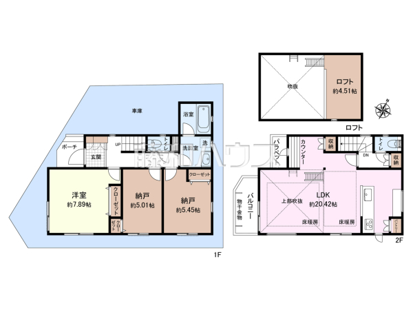 間取図　【清瀬市上清戸１丁目】