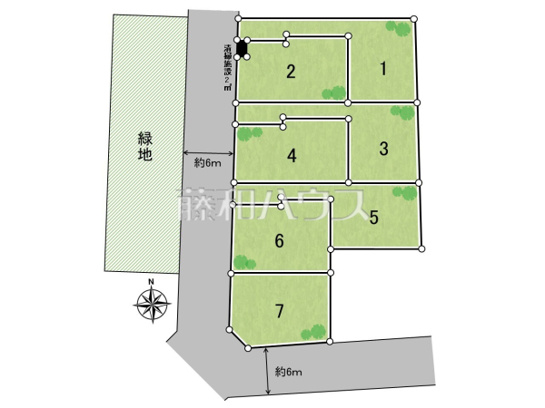 全体区画図　【練馬区南大泉２丁目】
