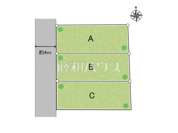 全体区画図　【小金井市本町２丁目】