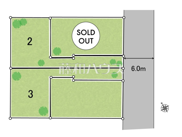全体区画図　【日野市東豊田４丁目】 平日のご案内も可能です。まずはお気軽にお問合せ下さいませ。 