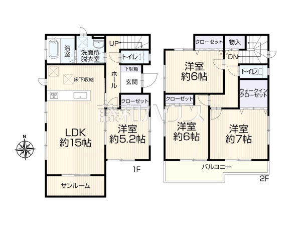 間取図　【春日井市不二ガ丘３丁目】
