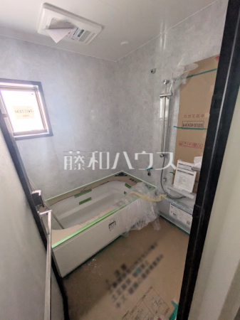 A号棟　浴室（施工中）　【小金井市本町２丁目】
