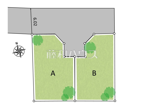 全体区画図　【立川市柏町２丁目】