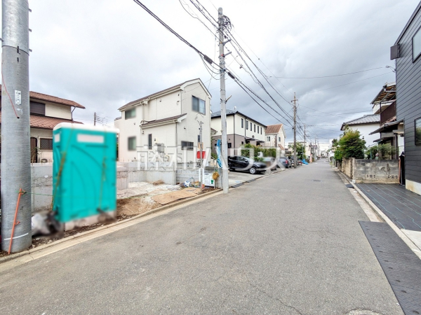 接道状況および現場風景　【東村山市青葉町２丁目】