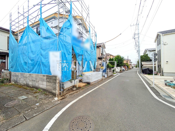 接道状況および現場風景　【立川市若葉町４丁目】
