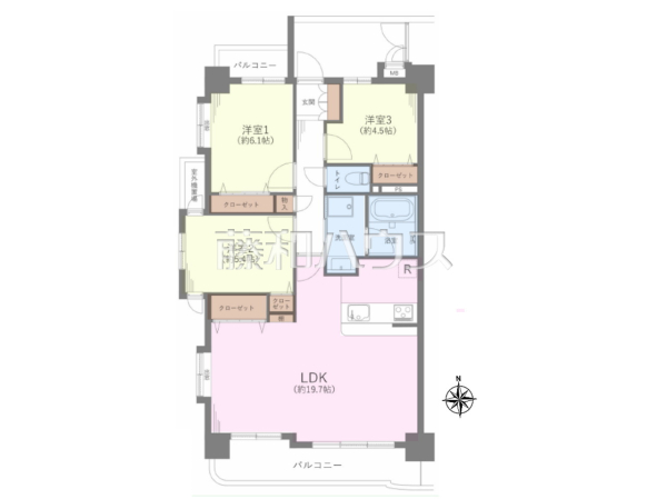 間取図　【ライオンズマンション春日井】