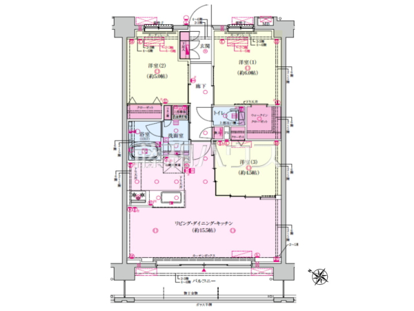 間取図 【ベルジュール八王子高尾】 間取図 【ベルジュール八王子高尾】