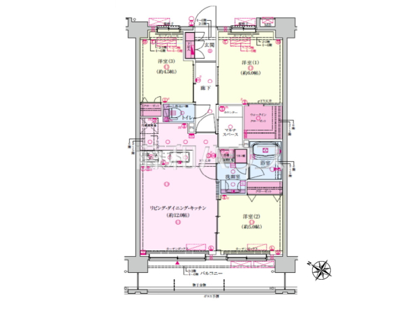 間取図　【ベルジュール八王子高尾】