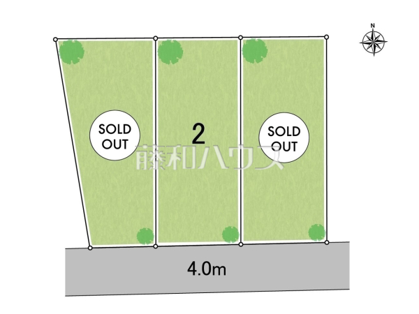 全体区画図　【三鷹市大沢１丁目】