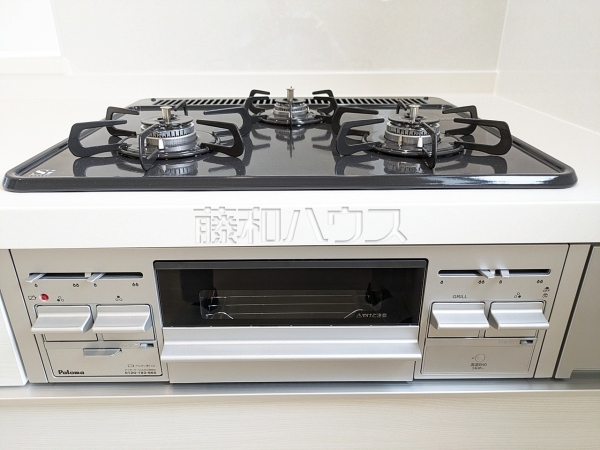 1号棟　キッチンコンロ・グリル　【北中城村字瑞慶覧】