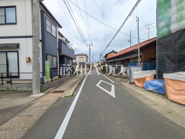 接道状況および現場風景　【西春日井郡豊山町大字青山字東栄】