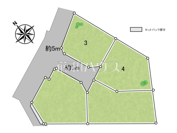 全体区画図　【昭島市田中町２丁目】