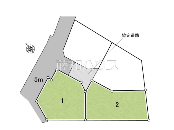 全体区画図　【昭島市田中町２丁目】