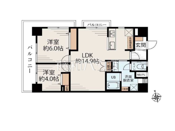 間取図　【カーサ武蔵関】
