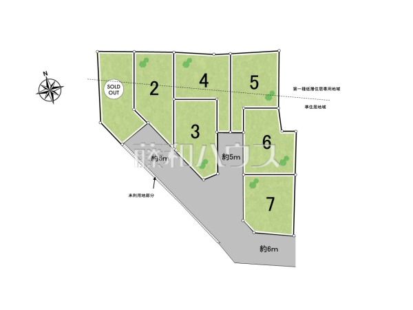 全体区画図　【昭島市宮沢町２丁目】