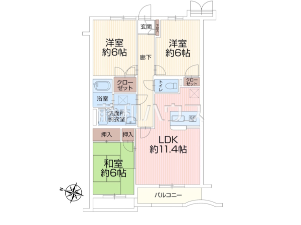 間取図　【ビーグルマンション東大和】