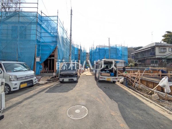 接道状況および現場風景　【八王子市弐分方町】