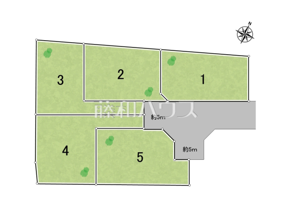 全体区画図　【八王子市弐分方町】