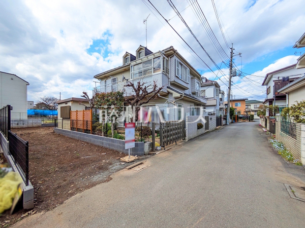 接道状況および現場風景　【立川市幸町３丁目】