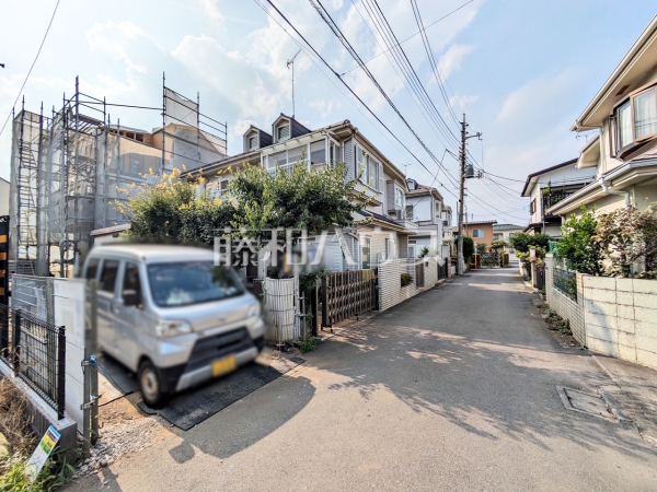接道状況および現場風景　【立川市幸町３丁目】
