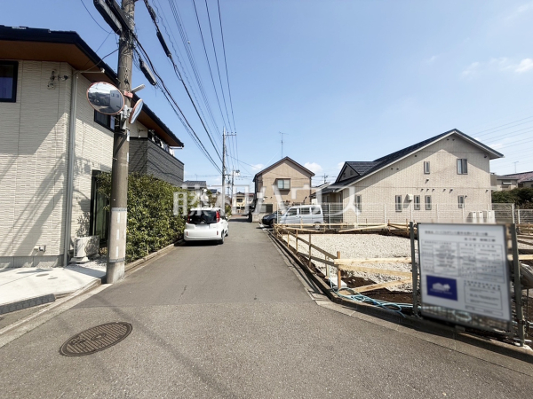 接道状況および現場風景　【三鷹市北野４丁目】