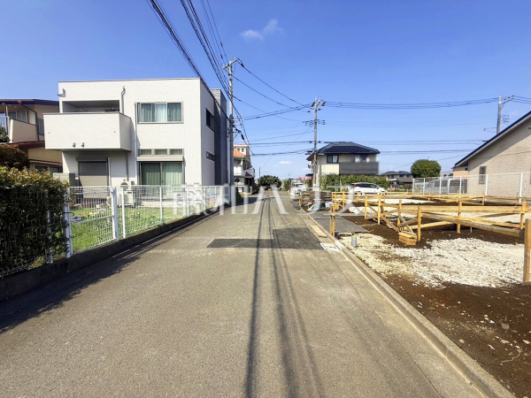 接道状況および現場風景　【三鷹市北野４丁目】