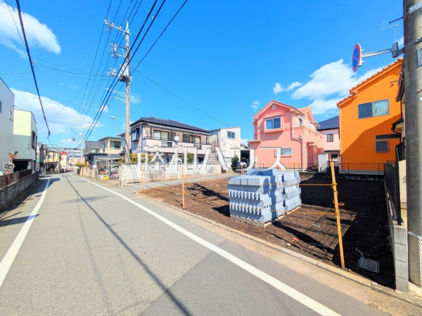 2号棟　接道状況および現場風景　【八王子市元横山町１丁目】
