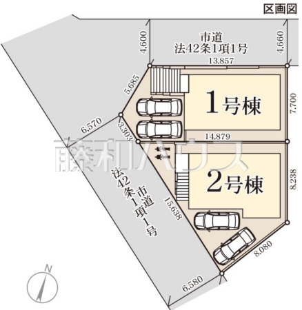 全体区画図　【福岡市東区舞松原２丁目】