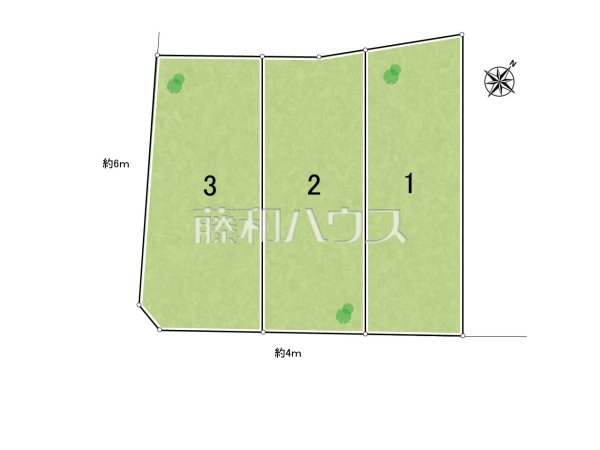 全体区画図　【春日井市東野町６丁目】