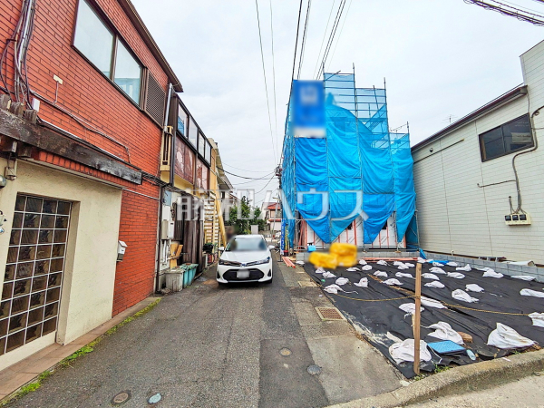 接道状況および現場風景　【調布市若葉町２丁目】