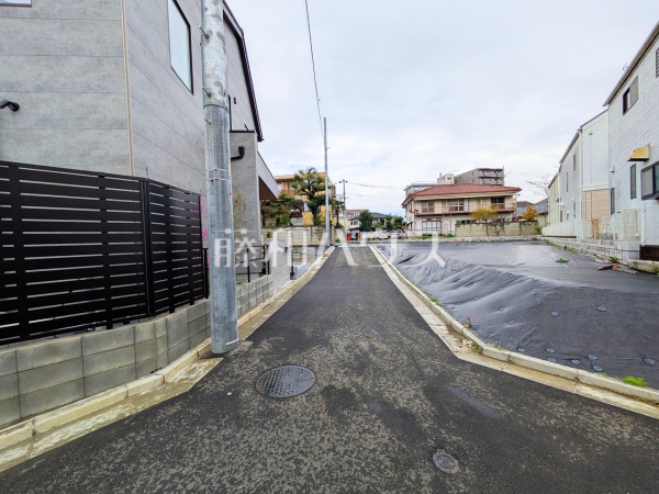 接道状況および現場風景　【中野区沼袋４丁目】