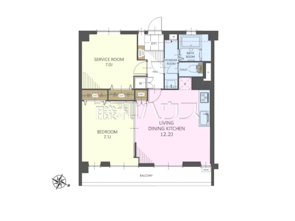 間取図　【福岡高宮マンション】