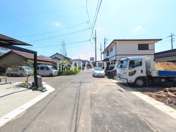 接道状況および現場風景　【春日井市気噴町４丁目】