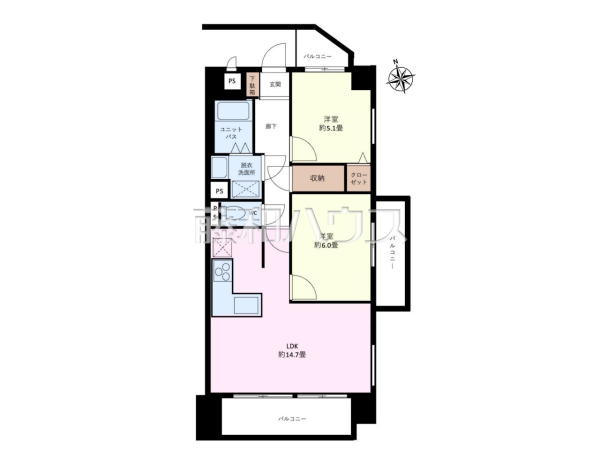間取図　【シティパレス八王子八幡町】