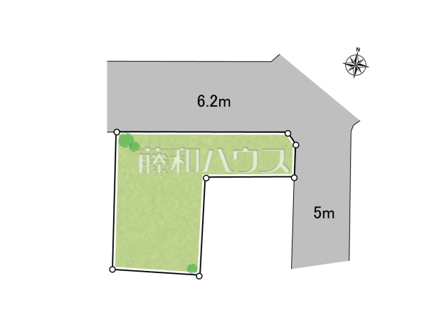 全体区画図　【福岡市東区和白１丁目】