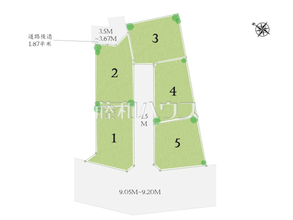 全体区画図　【府中市小柳町２丁目】