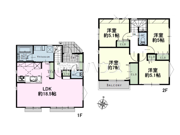 間取図　【東村山市富士見町２丁目】