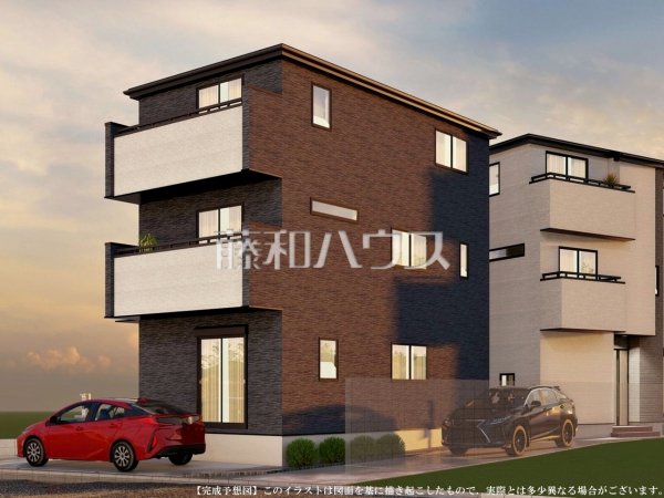 完成予想図（外観）　【新座市栗原４丁目】